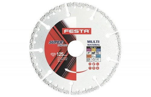 Universal segmented diamond wheel O 125 x 1,7 x 22,2 mm, FESTA - Diamond Disc - Main image