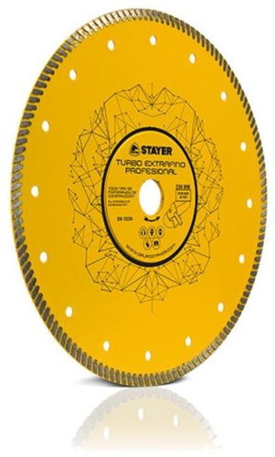 Kotouč diamantový TURBO EXTRAFINO PRO, O 125 x 22,2 x 7 mm, STAYER - Diamantový kotouč - Main image