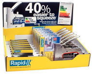 Sponkovačka ruční R353 ocelová + spony typ 53/8 mm 2500ks, blistr, pultový display 6 ks, Rapid - Tacker