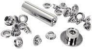 Steel eyelets for textile, leather, canvas, 8 mm, 25 pcs, blister, RAPID - O-Ring