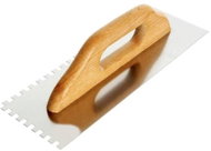 Hladítko nerez, zub 10 mm, 480 x 130 mm, dřevěná rukojeť - Zednické hladítko