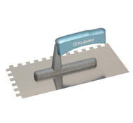 Hladítko nerez, zub 4 mm, 270 x 130 mm, dřevěná rukojeť M - Zednické hladítko