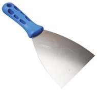 Špachtle nerez, 80 mm, plastová rukojeť - Zednická špachtle