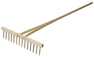 Hrábě dřevěné, s dřevěným hřebenem - Hrábě