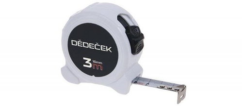 Metr svinovací DĚDEČEK CE, 3 m, bílý, FESTA - Svinovací metr - Main image