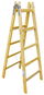 Štafle ENPRO Štafle dřevěné, 8 příček, L = 256,5 cm - Štafle