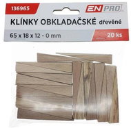 Wooden mounting wrenches, 65 x 18 x 12 - 0 mm, 20 pcs, ENPRO - Tiling Tools