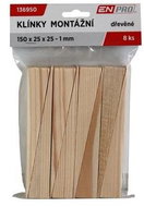 Klínky montážní dřevěné, 55 x 20 x 6 - 0 mm, 20 ks, ENPRO - Tiling Tools