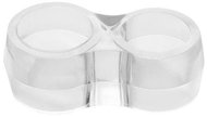 Door stop for door handle, double, plastic, transparent - Doorstop