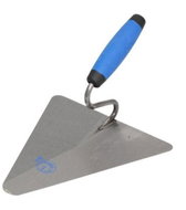 Lžíce ocel trojúhelník, 160 x 140 mm, gumová rukojeť MČ - Zednická lžíce