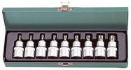 Sockets TORX PROFI, 9 pcs, 1/2" CrV - Torx Set