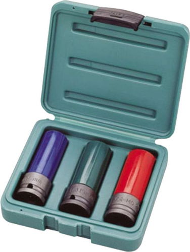 Hlavice na kola PROFI, 3 ks, 1/2" CrV - Gola ořech - Hlavní obrázek