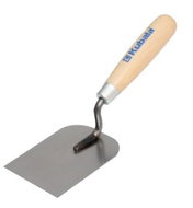 Lžíce ocel vymazávací, 80 mm, tl. 1,2 mm, dřevěná rukojeť - Zednická lžíce