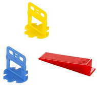 Sada nivelační - spony 1,5 mm 400 ks, klínky 200 ks - Tiling Tools