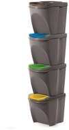 Koše odpadkové, 4 x 25 l, SORTIBOX IKWB20S4 405U - Odpadkový koš