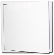Dvířka revizní kovová 200 x 200 mm, s tlačným zámkem, bílá 0159 - Revizní dvířka