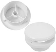 Ventil talířový s regulací TV O125 mm, bílý 0419 - Valve