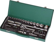 Blade set PROFI, 59 pcs, 1/4"+ 1/2", CrV, FESTA - Socket Wrench Set
