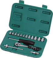 Blade set PROFI, 16 pcs, 1/4", plastic case, CrV, FESTA - Socket Wrench Set