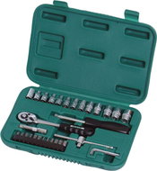 Gola set PROFI, 32 pcs, 1/4", plastic case, CrV, FESTA - Socket Wrench Set