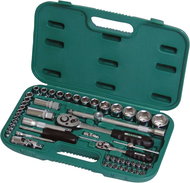 Blade set PROFI, 56 pcs, 1/4" + 1/2", plastic case, CrV, FESTA - Socket Wrench Set