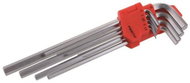 Allen set 1,5 - 10 mm, 9 pcs, CrV long - Hex Key Set