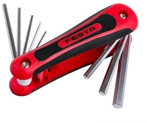 Allen wrenches, SET, 1,5 - 6 mm, 9 pcs, CrV - Hex Key Set - Main image