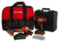Set drill cordless PBL 2022 PK + angle grinder cordless AG L20, bag, STAYER - Cordless Tool Set