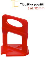 Plastic tile clips, 1,5 mm, 100 pcs, 3 - 12 mm, LEVELYS - Clamp Spacers