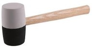 Palica gumová, 65 mm, čierno-biela, drevená násada - Kladivo