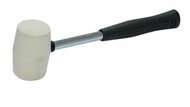 Palice gumová, 65 mm, bílá, kovová násada - Kladivo