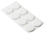 Set of felt pads, self-adhesive, white, 42 pcs - Adhesive Mount