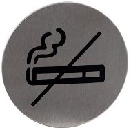 Znak rozlišovací "Zákaz kouření", O 75 mm, samolepící, nerez - Příslušenství pro WC