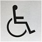 Znak rozlišovací „WC – invalidné", 60 × 60 mm, samolepiaci, nehrdzavejúca oceľ - Príslušenstvo k WC