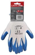 LATEX gloves, blue and white, size 9, LAHTI PRO - Work Gloves