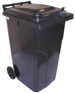 Popelnice plastová, 240 l, černá - Bin