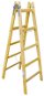 Dvojitý rebrík Štafle dřevěné, 5 příček, L = 166,5 cm, ENPRO - Štafle
