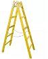Dvojitý rebrík Štafle dřevěné PROFI, 5 příček, L = 166,5 cm, ENPRO - Štafle