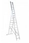 Rebrík Al, 3× 7 priečok, 2,01 m, 3,99 m, 2,70 m, ALVE 7607 - Rebrík