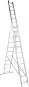 Rebrík Al, 3× 9 priečok, 2,58 m, 5,69 m, 3,78 m, ALVE 7609 - Rebrík