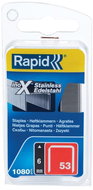 RAPID steel INOX, 53/6 mm, blister - pack 1080 pcs - Heavy-Duty Staples