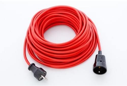 Extension cable BASIC PPS, 25m / 230V, red - Extension Cable - Main image