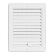 Ventilation Grille with Louvre VM, 150 x 200mm UB, White 0209 - Ventilation Grille