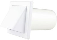 Gravity Ventilation Grille - Flap VM, 150 x 150mm GK/100mm, White 0239 - Ventilation Grille