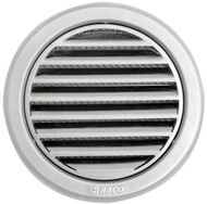 Mřížka větrací kruhová se síťovinou NVM, O 100 mm, nerez 0704 - Větrací mřížka