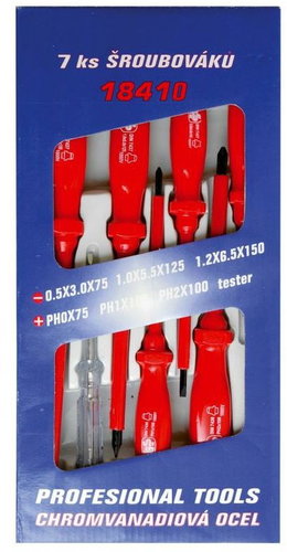 Electric screwdrivers, SET, 7 pcs - Screwdriver Set - Main image