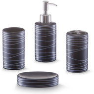 Zeller Black multi-purpose set 4 pcs - Bathroom Accessory Set