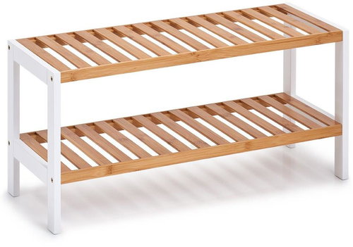 Zeller Shoe rack with 2 shelves, bamboo - Shoe Rack - Main image
