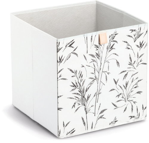 ZELLER Storage box for callax white with motif, textile 32 × 32 × 32 cm - Storage Box - Main image