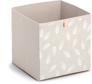ZELLER Storage box for callax beige with motif, textile 32 × 32 × 32 cm - Storage Box